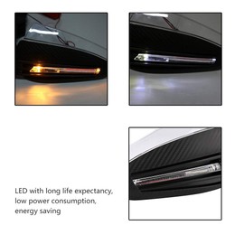 2pcs 7/8" Universal Motorcycle Hand Guards LED Turn DRL Indicator Protector