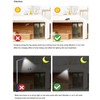 Solar Fence Lights 3 Lighting Modes Motion Sensor Security Lights