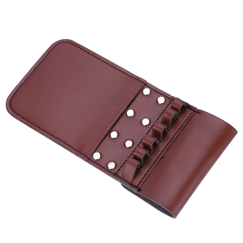 Portable Pocket Quiver PU Leather 6pcs Arrow Waist Holder Bag