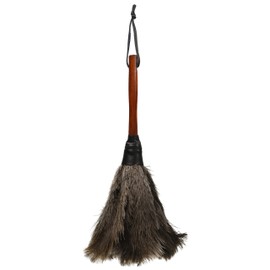Redecker Ostrich Feather Duster, 13.8 inches (35 cm), Black