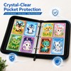 1 Large Capacity Trading Card Binder, 4-Pocket Card Holder with