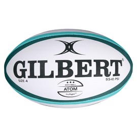 Gilbert Atom Rugby Ball [Each] • GREEN • SIZE 4 • Conforms to World Rugby specifications