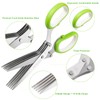 Herb Scissors by JYTUUL - Stainless Steel 5 Blades Multipurpose