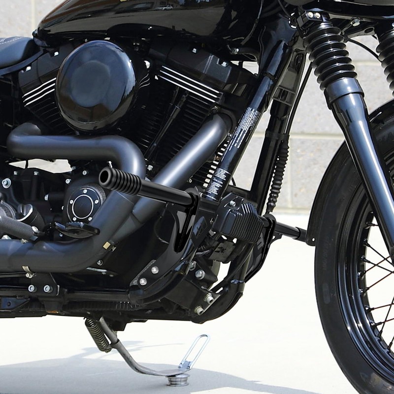 Mofun Front Engine Guard Flat-Out Bar Compatible with Harley Dyna