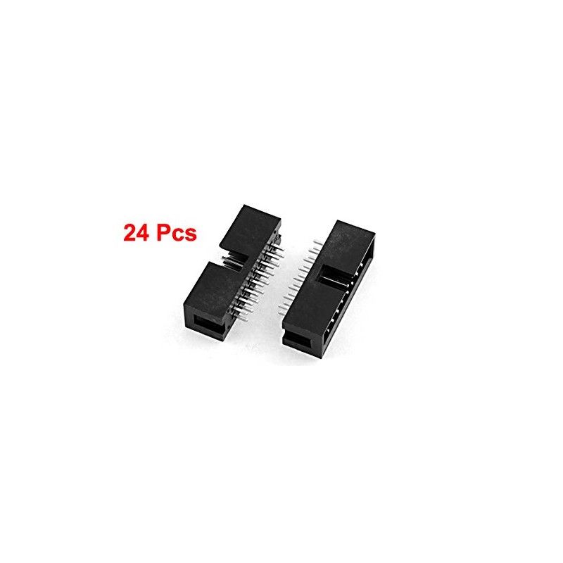uxcell 24pcs 2x8 16-Pin Straight Box Header Connector IDC Male