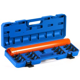 YISINIUTUO Inner Tie Rod Removal Tool Set Automotive Inner Tie Rod Tool Kit with 12 Crowfoot Adapters, 1/2 Inch Drive Tube for the ball head inside the steering wheel, steering wheel lever wrench set