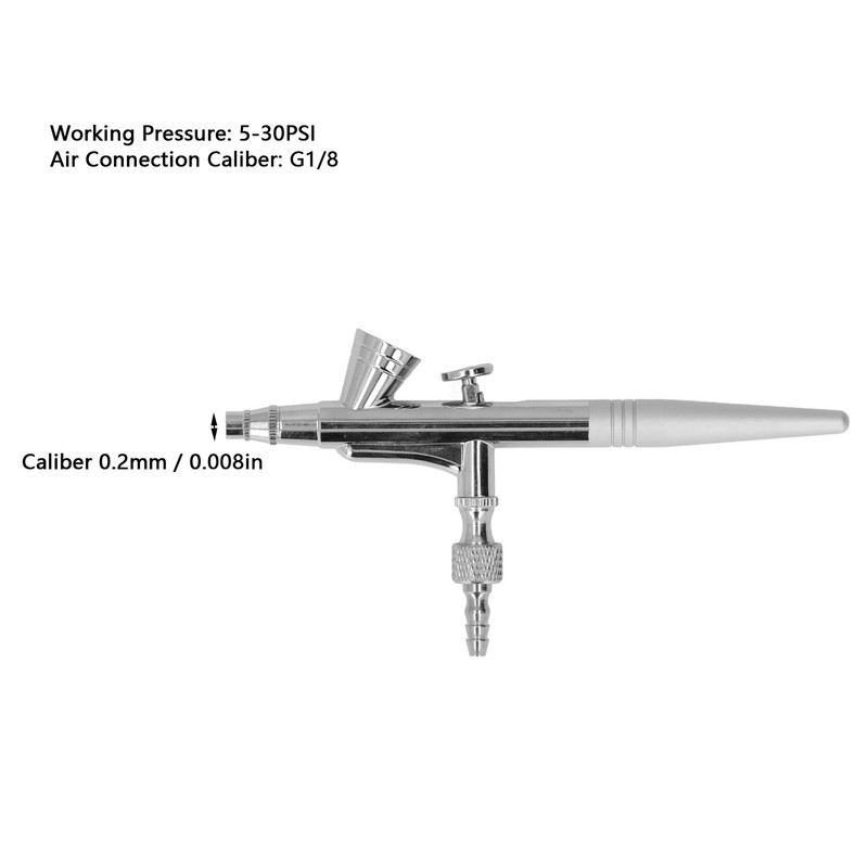 Airbrush Kit G1/8 Paint Spray Pen with Dropper and Wrench