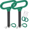 Wellmax 2-Pack 5/8" x 4-1/2" Steel Hitch Pin with 4pcs