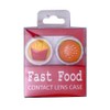 invotis Fast Food Contact Lens Case, brown, yellow