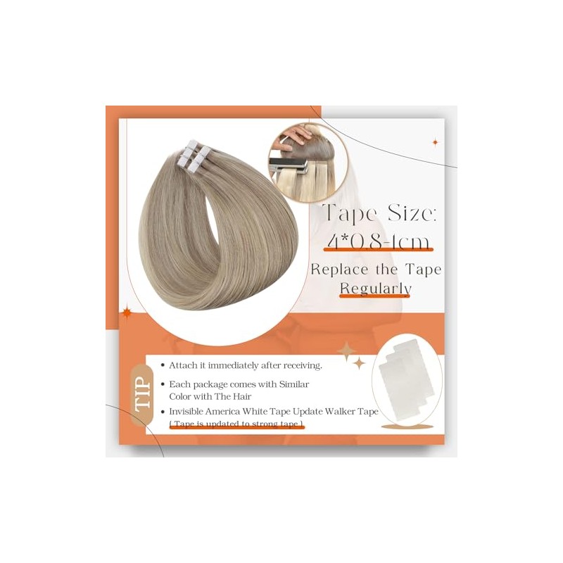 Shine Cinta para el cabello Extensiones de cabello 50 gramos