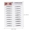 IWOWHERO 2pcs Imitation Eyebrow Transfer Stickers for Natural Look Eyebrow