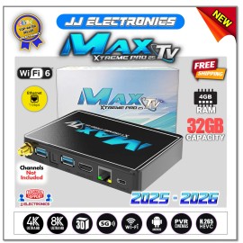 MaxTV Xtreme PRO 25 5G 8K 2025-2026 QUAD CORE 64BIT ANDROID Box MaxTV