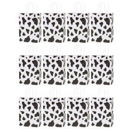 36 Pcs Cow Pattern Bags Party Favor Goodie Bags for Cow Theme Birthday Parties Baby Showers and Events