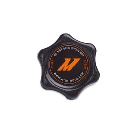Mishimoto Tapa de radiador de fibra de carbono de 1.3 barras, pequeña