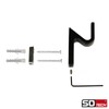 SOTECH Pack of 5 Angola Coat Hooks Matt Black 76