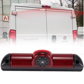dynavsal Transporter Van Brake Light Rear View Backup Camera Parking Aid Waterproof HD Night Vision Reversing Camera Replacement for Fiat Ducato X250 X290 Bus Kasten/Peugeot Boxter/Citroen Jumper