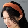 JewelVOX Hair Accessories, Headband Mixed Material, Twist Wide, Gray