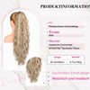 REECHO Ponytail Extension, 66 cm Long Beach Wavy Drawstring Ponytail