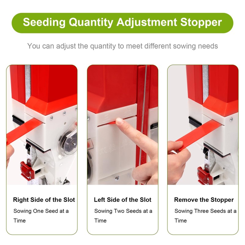 FTUREPAC Handheld Corn Peanut Fertilizer, Adjustable Seed Fertilizer Applicator, Hand