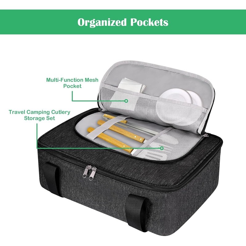 KENOBE Insulated Casserole Carrier Casserole Dish Bag Carrying Case Portable