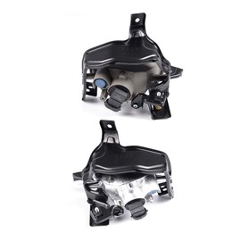 Compatible with Honda CR-V CRV 2010-2011 Pair Clear Lens Front Bumper Driving Fog Lights Lamp Assembly with Switch Harness H11 Bulb