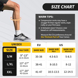 CAMBIVO Compression Stockings Men Women 15-20 mmHg, Padded Compression Socks, Support Stockings, Compression Socks for Sports, Travel, Flight, Swelling, Everyday Use, black