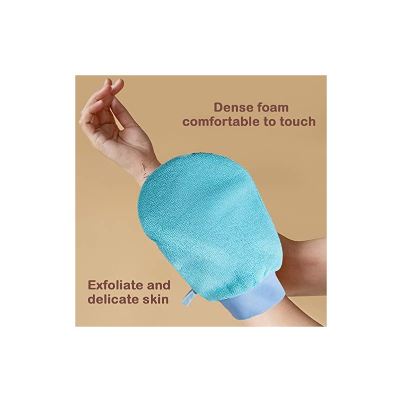 Exfoliating Mitt For Body Scrub Exfoliator Glove Revive Glow Keesa