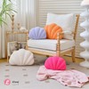 Lfsaaj Hot Pink Seashell Throw Pillows, Shell Shaped Throw Pillows,