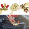 QWORK Brass Marine Grade Battery Terminal Top Post, 4 Pairs