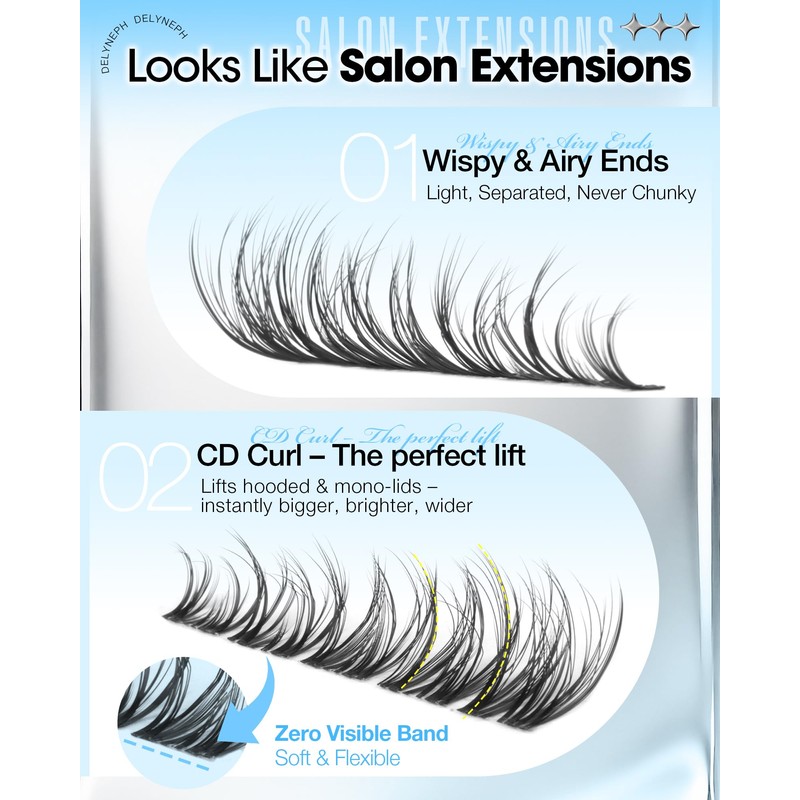 Spider Lash Clusters Breeze Fluffy Eyelash Clusters