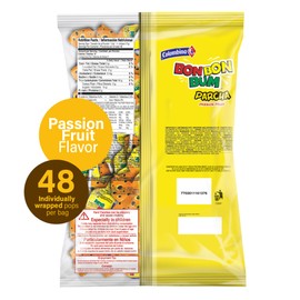 Colombina Bon Bon Bum Lollipops Tropical Passion Fruit Flavor, 48 Count (Pack of 1)