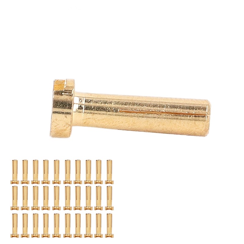 30Pcs Banana Plug Connectors Brass High Accuracy Standard RC Battery
