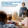 Bluetooth Voice Amplifier with Wireless Lavalier Lapel Microphone for Teachers,