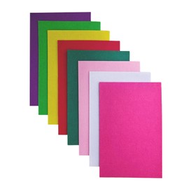 Jtnohx Stiff Felt, 2mm Thick Felt Sheets for Crafts, 8"x12" Hard Felt Fabric Squares 8Pcs for DIY Projects (Pink Green Series)