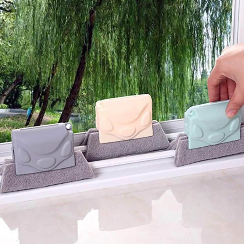 Groove Gap Cloth Window Door Track Multifunctional Cleaning Brush Color: