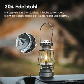 Thous Winds Petroleum Storm Lamp, Retro Petroleum Lamp Outdoor, "Twilight" Kerosene Lantern, Windproof Storm Lantern for Outdoor Activities, Camping, Hiking, Picnic, Patio, Black