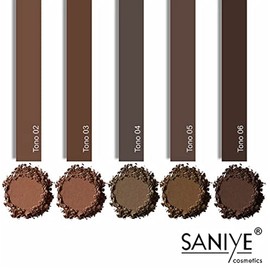 Saniye Delineador Gel + Sombra Para Ceja Con Pincel (Tono 05)