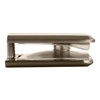 CRL Brushed Nickel Beveled Style Hole-in-Glass Fixed Panel U-Clamp