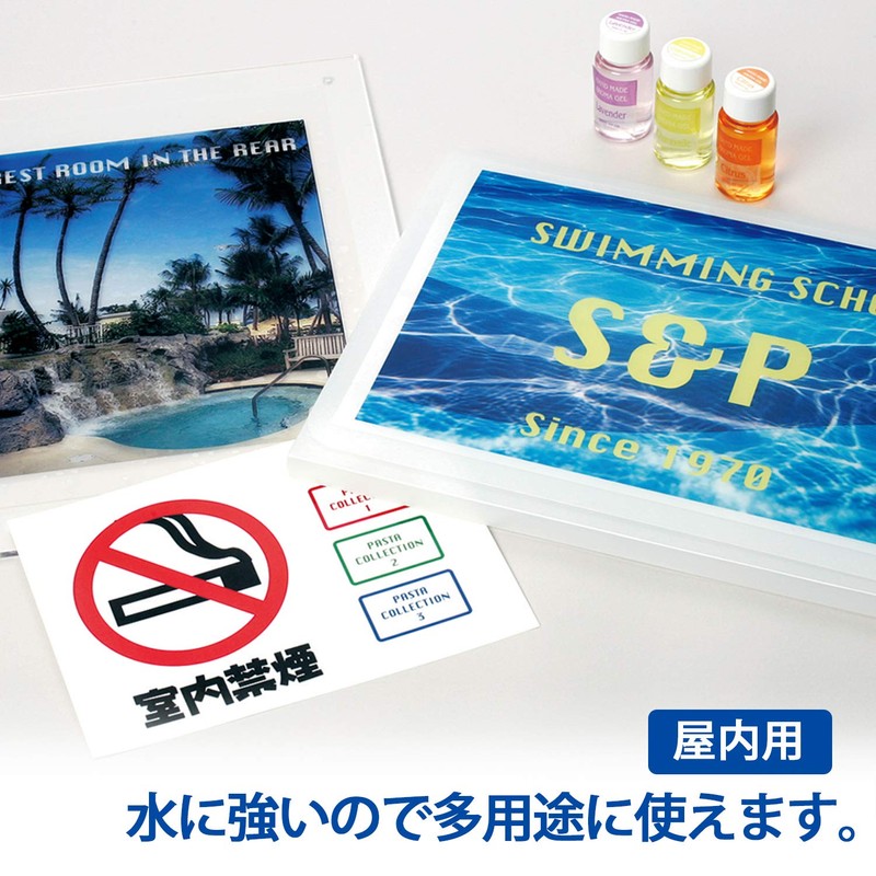 プラス インクジェット用紙 超耐水光沢フィルムラベル透明A4 IT-324RT 45354