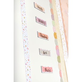 Teacher Created Resources Terrazzo Tones Scalloped Magnetic Border (TCR77585)