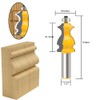 TAIWAIN 5PCS Woodworking Router Bit Set 1/2 Inch Shank, Architectural