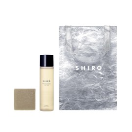 SHIRO Moist Skin Care Kit, Game Kelp Lotion, 4.2 fl oz (120 ml) + Game Kombu Soap, 2.8 oz (82 g), Gift Paper Bag Included
