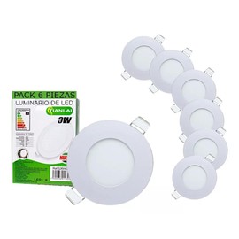 Lámparas De Techo Para Interior De Casas de 6 Pack,Lampara Led Techo Empotrable Para Salas, Baño, Dormitorios, Cocina, 8.5cm Plafones, Luz De Día Blanca