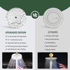 Aurolit Flag Pole Light Solar Powered, 25 Bright LED Flag