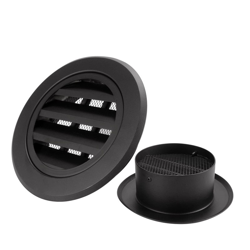 Hon&Guan 6 Inch Soffit Vent, Aluminum Exhaust Bathroom 6'' Wall