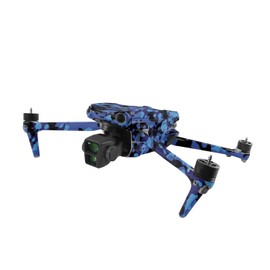 MightySkins Skin Compatible with DJI Air 3 - Blue Modern Camo | Protective, Durable, and Unique Vinyl Decal wrap Cover | Easy to Apply, Remove, and Change Style