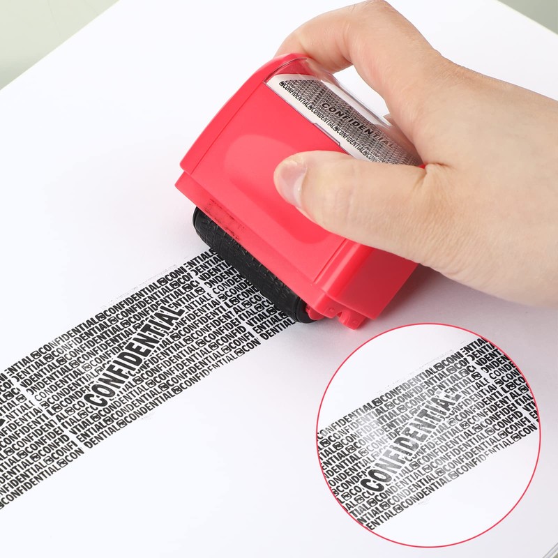 Colarr 6 Pack Rolling Ink Refills for Identity Protection Stamps,