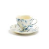 Grace Teaware Blue Rose Toile Fine Porcelain Tea Cup and