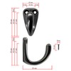 Fuxxer Classic Coat Hooks, Towel Hooks, Iron Hooks, Anthracite, Black,