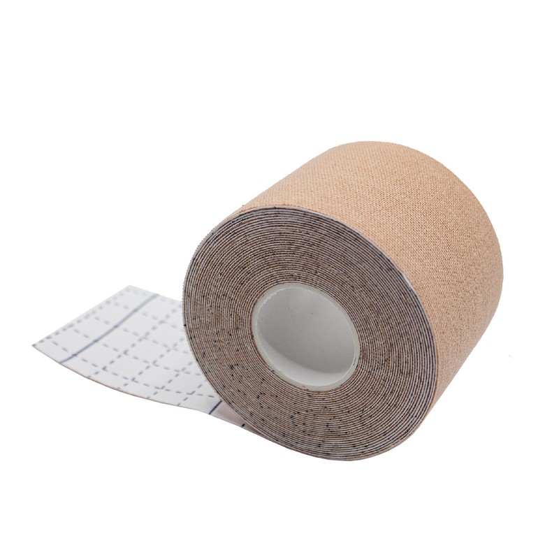 Cinta Kinesiológica Beige Piel Sensible 5m Continua Go Plus